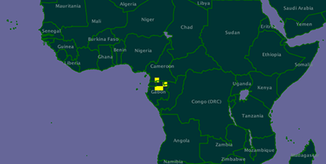 Atopochilus savorgnani distribution