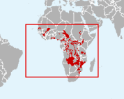 aire de répartition d'hydrocynus vittatus