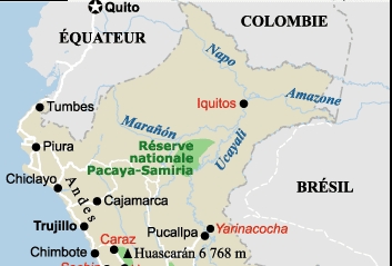 carte du pérou